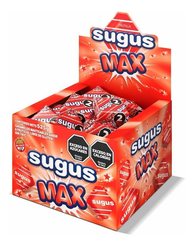 Caramelos Sugus Max Frutilla X 70 Unidades - Lollipop