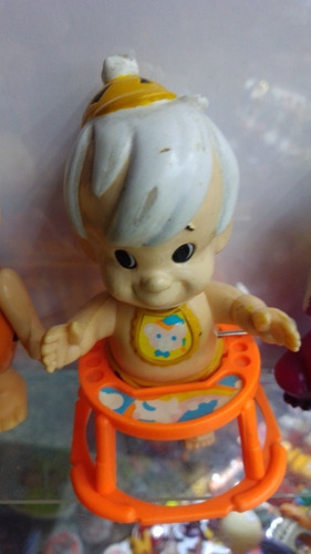 Figuras Los Picapiedras Pablo Niño, Bam-bam Y Dino Vintage (Usado)