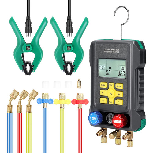Kit De Medidor De Presión De Refrigeración Digital Wz-e3j-b