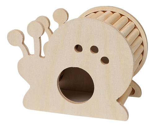 Casa De Madera Para Hámster, Accesorios Forma De Caracoles