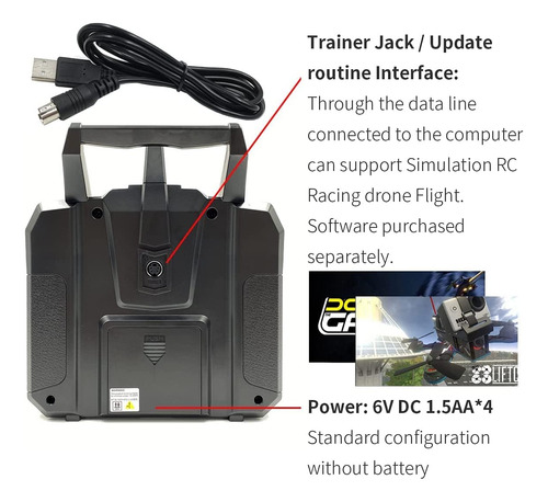 Transmissor E Receptor Flysky Fs-i6x Rc Fs-ia6b Ibus 10...