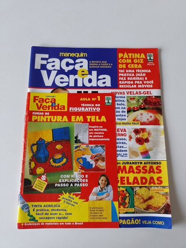 Revista Manequim Faça E Venda 115 Idéias Receitas  Q987