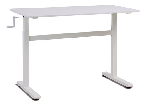 Escritorio Regulable En Altura - Standing Desk Sist. Manual Color Blanco