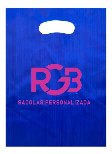 Sacolas Personalizadas 200 Sacolas Duas Cores 20 X 30