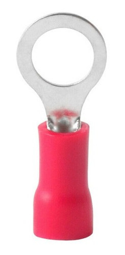 100un Terminal Anel Rv1.25-5 Vermelho Pré Isolado 0,5-1,5mm