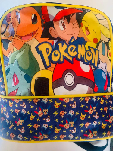 Pokémon Pikachu Y Más Mochila O Lonchera Bolsa (Usado)