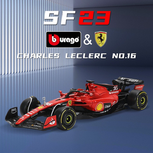 Bburago Ferrari Sf23 #16 F1 Charles Leclerc 2023 Fia 1/43