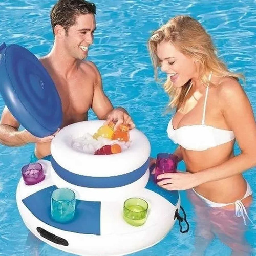 Conservadora Nevera Flotante Para Pileta Bestway Cooler Z