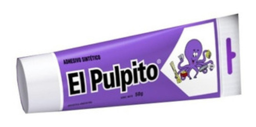 El Pulpito Chico 50gr Pomo Adhesivo Pegamento Original
