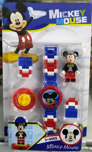 Relógio Infantil Pulseira Personagem Disney Mickey Lego