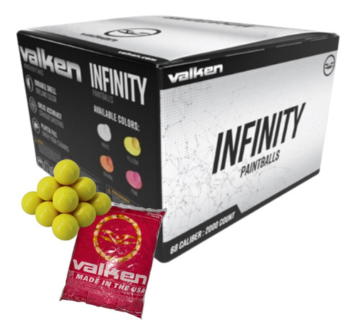 500 Pelotas Valken Infinity Marcadora Gotcha Paint Xtreme
