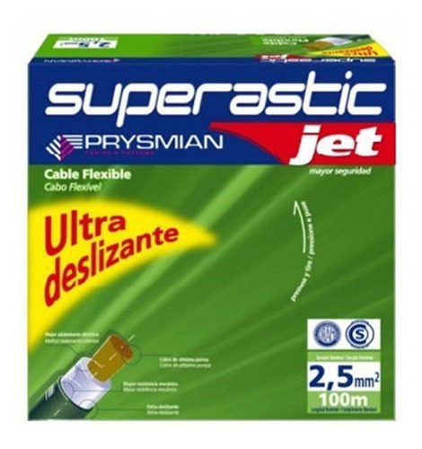 Imagen 2 de 9 de Cable 2.5mm Unipolar Superastic Pirelli Prysmian X300mts