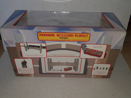 Disney Monorail Playset Accesorio Trolley Puente Y Figuras + (Usado)
