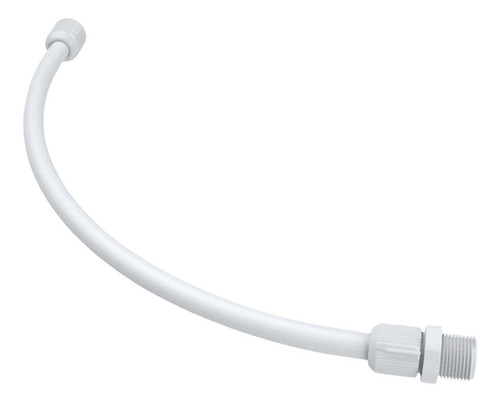 Engate Mangueira Rabicho Flexível 40cm Branco Com Nípel