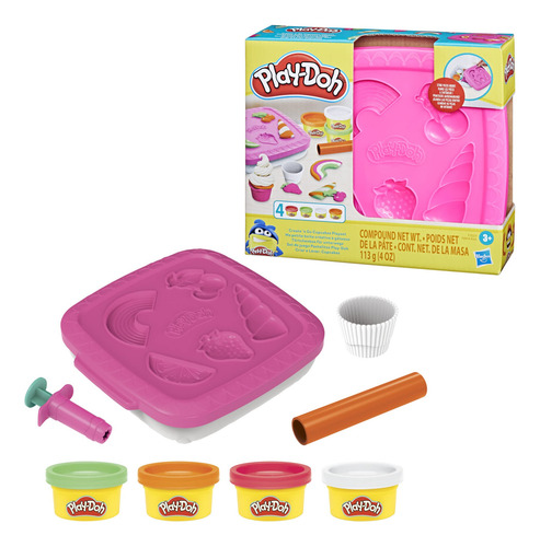 Set De Juego Play-doh Create N Go Cupcakes Con Capacidad De