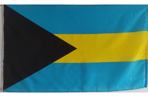 Bandera De Bahama (tamaño 90x150cms) Doble Faz 100%polyester