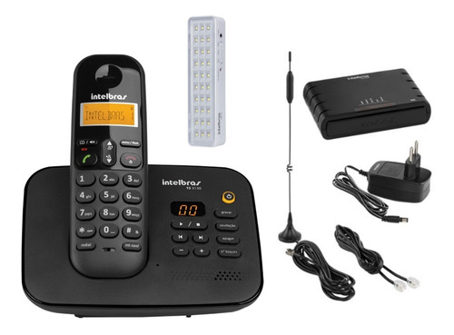 Telefone Sem Fio Secretaria Eletronica Bina Entrada Chip 3g (Usado)