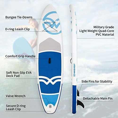 Imagen 3 de 6 de Tabla De Surf Wkersiy Tabla Inflable De Stand Up Paddle, 10'