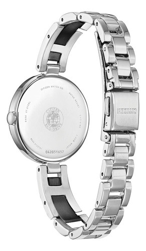 Reloj Citizen Eco Drive Axiom Ex153850e Para Mujer Original Color de la correa Multicolor Color del bisel Plateado Color del fondo Negro