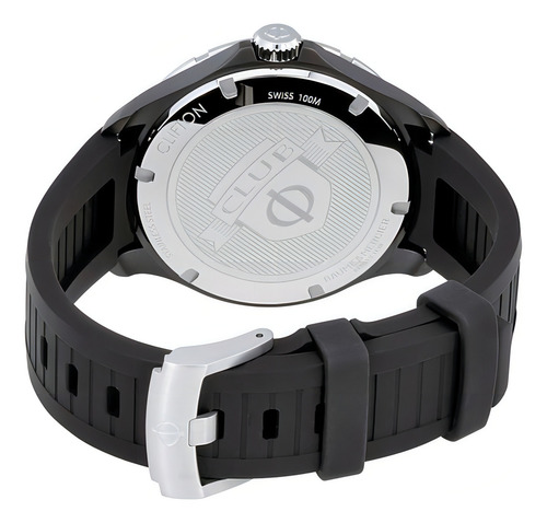 Reloj Baume & Mercier Clifton Club 10339 Automático Ghiberti Color de la correa Negro Color del bisel Negro Color del fondo Negro