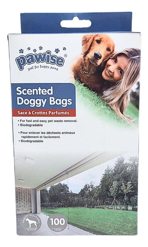 Bolsas Biodegradables 100und Pawise Perro Fecas Doggy Bags