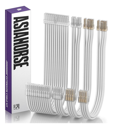 Kit De Extensión De Cable De Psu De Asiahorse 16awg, Mod De