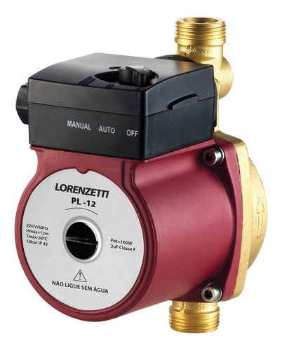 Bomba Pressurizadora 160w 12 Mca Lorenzetti Pl-12 127v