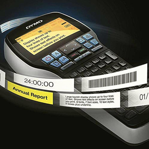 Etiquetadora Dymo M1768815 Label Manager, 4 linhas, 8 tipos de cores: preto, prata