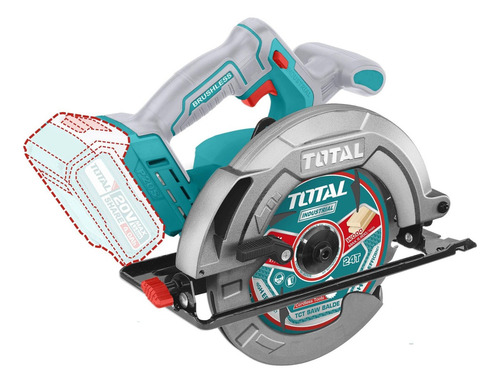 Sierra Circular 7.1/4 A Batería 20v 4800rpm Sin Carbones