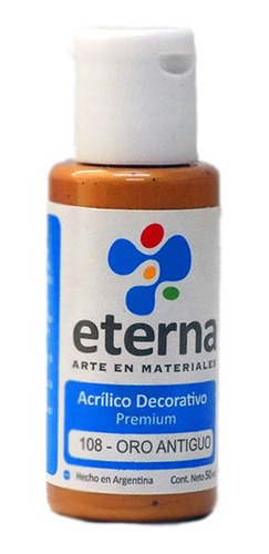 Eterna Acrilico Decorativo 50ml Oro Antiguo