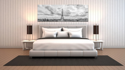 Torre Eiffel Panorámica París Ch. Canvas Cuadro Decorativo