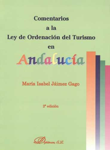 Libro Comentarios A La Ley De Ordenación Del Turismo En And