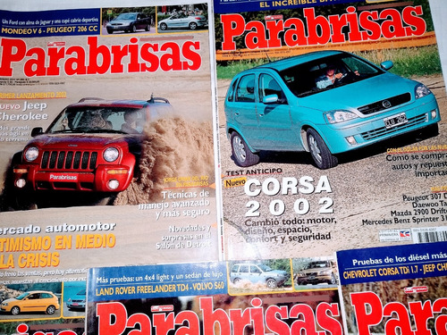 Revista Parabrisas 2002 C/u De Coleccion Nro 280/2/3/4/5