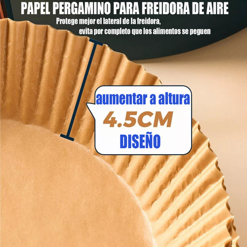 - Freidora De Aire Revestimiento De Papel Desechable 100pcs