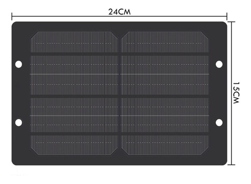 Humidificador De Panel Solar Portátil Para Humedad Solo 5w