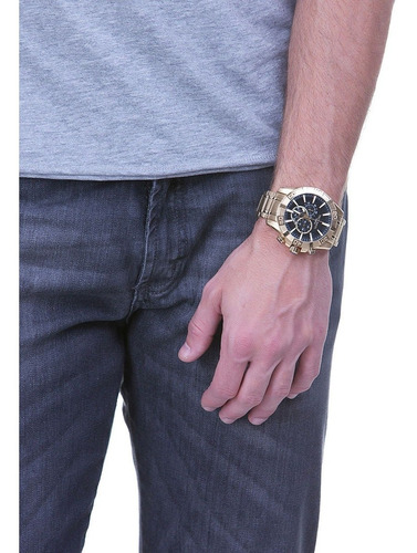 Relógio Technos Legacy Troca Pulseira Dourado Os2aajac/4p