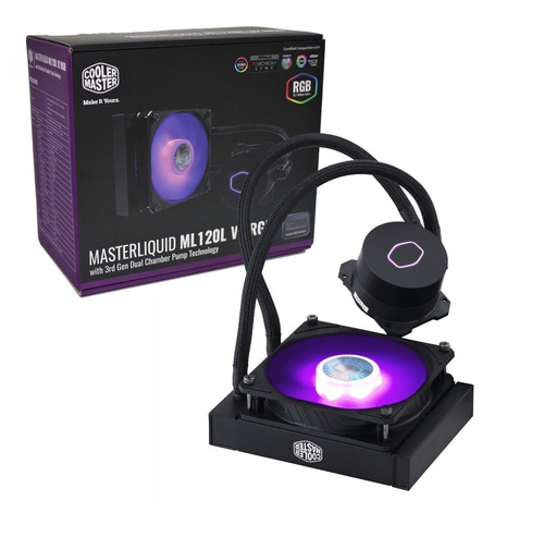 Cpu Water Coolercooler Master Masterliquid Ml120l V2 Rgb