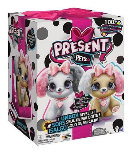 Cachorro De Peluche Interactivo Present Pets