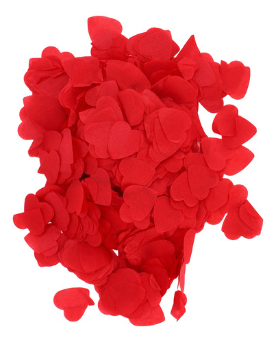 Red Confetti Paper 8 Packs 16000 Pcs Degradable Heart