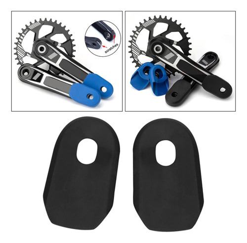 2 X 2 Peças Mountain Bike Crank Braço Protetor Protetor
