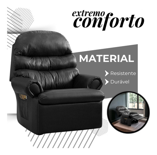 Poltrona Reclinável Do Papai Conforto Descanso Sala Quarto