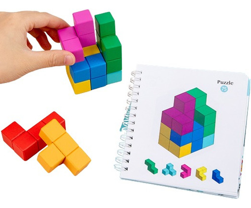 Didáctico Infantil Puzzle 3d Madera Estimulación Temprana