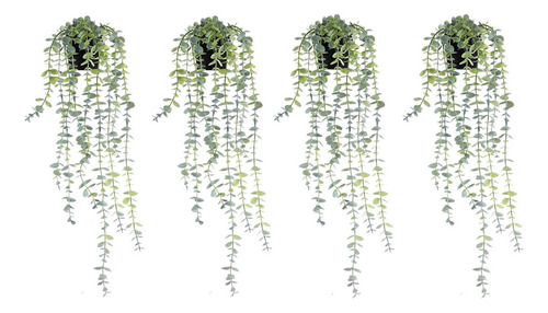 4 Plantas Colgantes Artificiales Con Forma De Enredaderas Fa