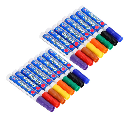 Bolígrafo De Pizarra Borrable En Seco, 2 Juegos De 8 Colores
