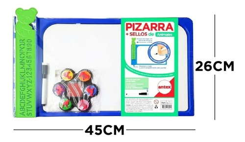 Imagen 3 de 5 de Pizarra Con Sellos Antex Colorear Dibujar Pizarron Playking