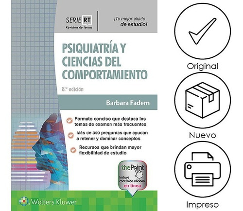 Serie Rt. Psiquiatría Y Ciencias Del Comportamiento 8ed. Ori