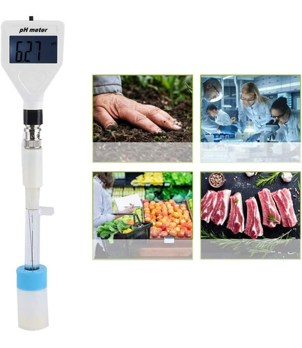 Medidor De Ph Para Solidos Carne Verdura Fruta Agua De Pozo