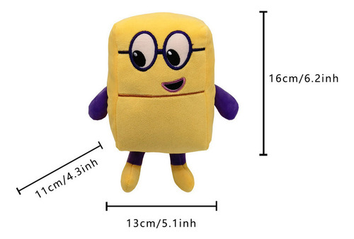 Numberblocks Peluche Muñeca Juguete Cumpleaño Regalo 2024