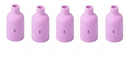Bocal De Cerâmica Gás Lens Nº6 Embalagem Com 5 Peças