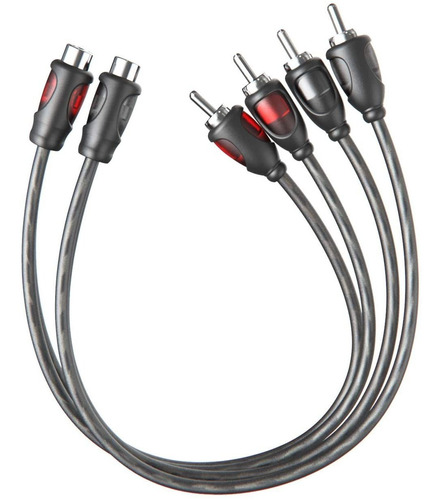 Cable Rockrix Divisor En Y De Audio De 1 Rca A 2 F/m, 1 Pie